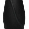 Черная анальная втулка с присоской - 9,7 см.