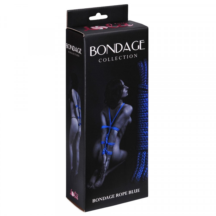 Синяя веревка Bondage Collection Blue - 9 м.