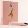 Силиконовый хай-тек вибромассажёр-жираф Giraffe - 16 см.