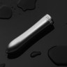 Серебристая металлическая вибропуля Doxy - 12 см.
